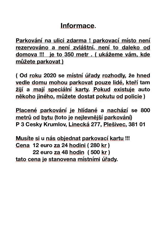 Apartman Marilyn Cesky Krumlov Exterior photo